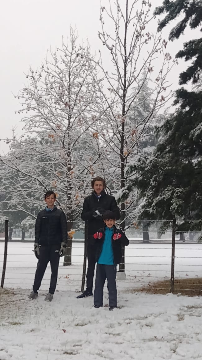 Rio IV Cordoba 16 de junio 2021 La nevada puso feliz a la gente