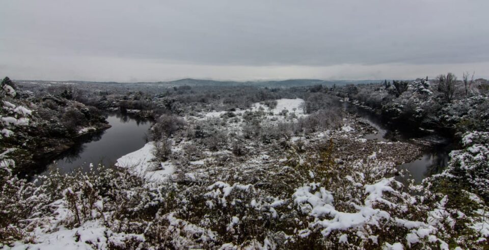 La nevada puso feliz a la gente