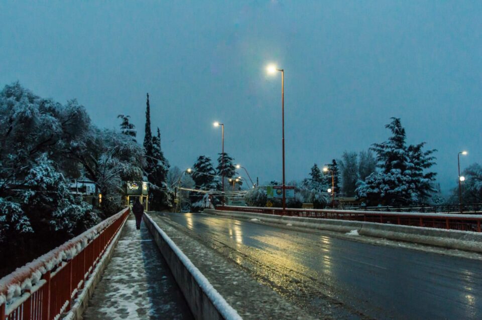 La nevada puso feliz a la gente